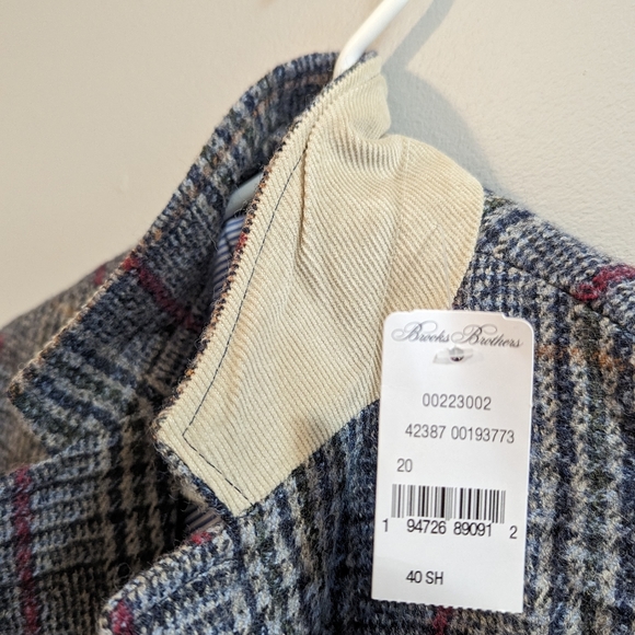 NWT Brooks Brothers Regent Fit Tweed Wool Blazer Sport Coat 40S - Picture 8 of 10